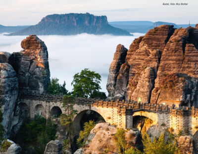 Die Bastei in der Sächsischen Schweiz